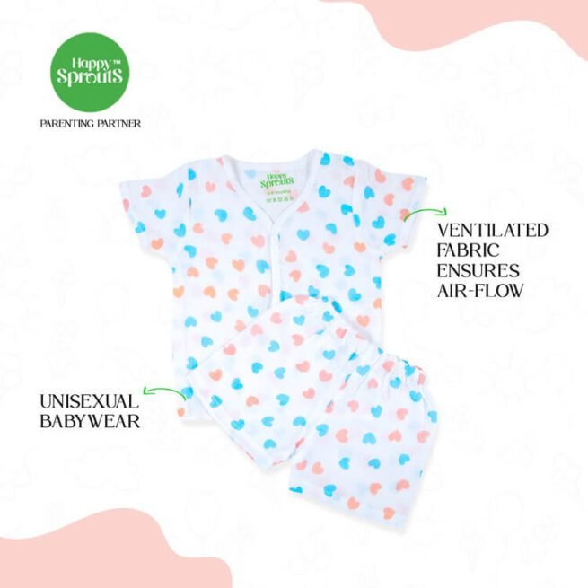 Happy sprouts Organic Muslin Jabla & Shorts