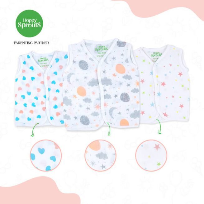 Organic Muslin Jabla Button Type