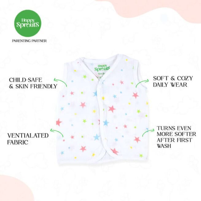 Organic Muslin Jabla Button Type