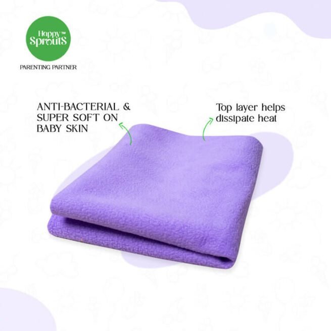 Happy Sprouts Baby dry sheet lilac