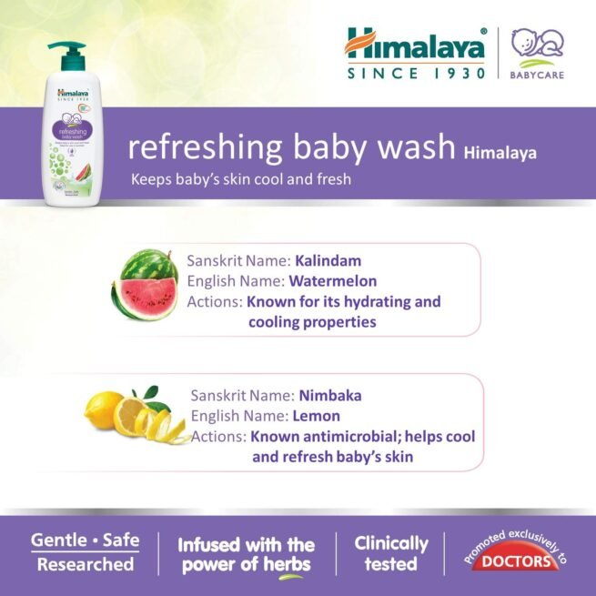 Himalaya Baby Care Refreshing Baby Wash, 200ml - Image 3