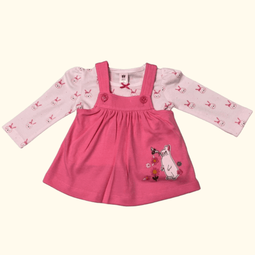 Pretty in Pink Cotton Kids' Frock Dress