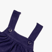 Classic Navy Cotton Kids & Baby Dress - Image 4