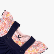 Classic Navy Cotton Kids & Baby Dress - Image 5