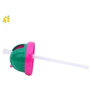 1st Step BPA Free Polypropylene Soft Straw Baby Sipper Cup with Straps Pink - 360 ml - Image 6