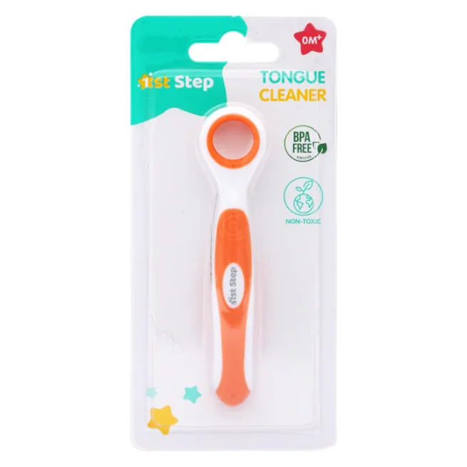 1st Step BPA Free Tongue Cleaner-Orange - Image 3