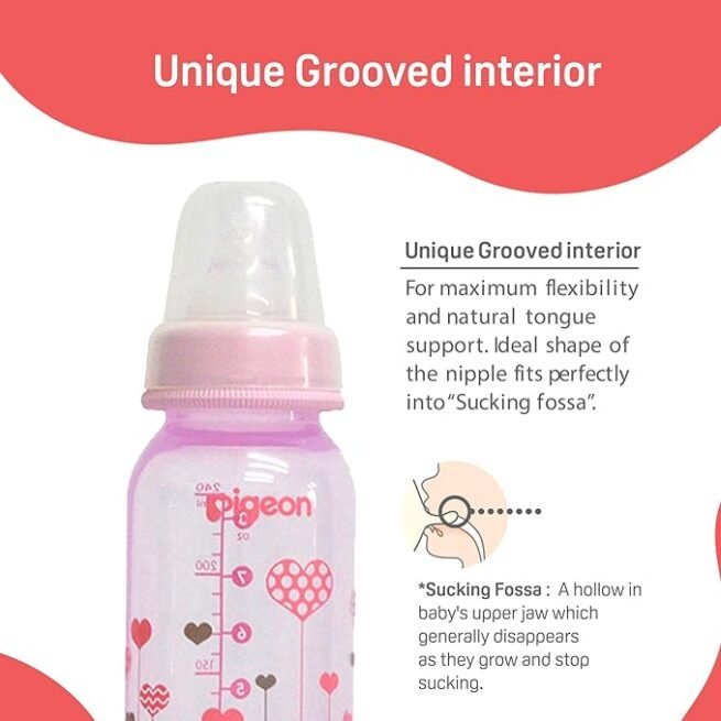 Pigeon Peristaltic Baby Clear Nursing/ Feeding Bottle RPP - Image 2