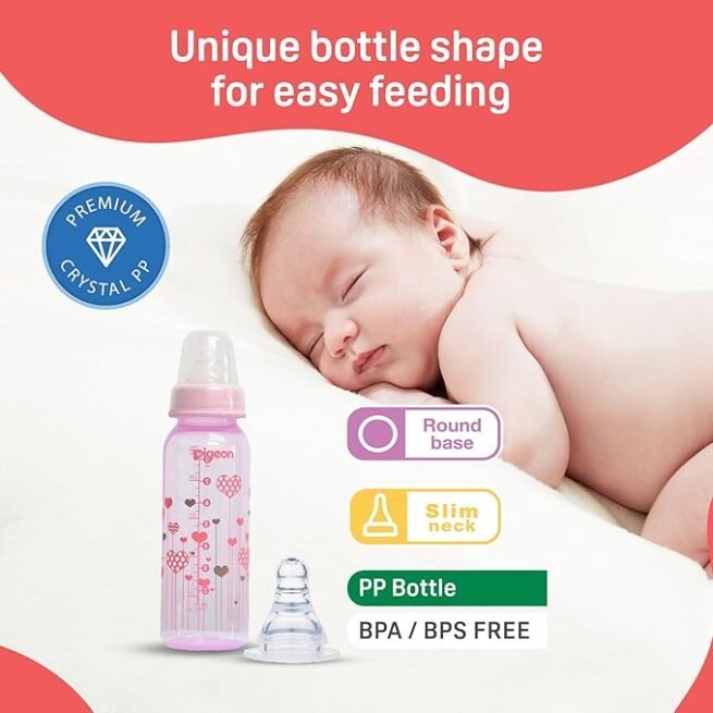 Pigeon Peristaltic Baby Clear Nursing/ Feeding Bottle RPP - Image 5