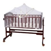 1ST STEP Wooden Cradle with Detachable Mosquito Net - Image 4