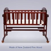1ST STEP Wooden Cradle with Detachable Mosquito Net - Image 3