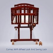 1ST STEP Wooden Cradle with Detachable Mosquito Net - Image 2