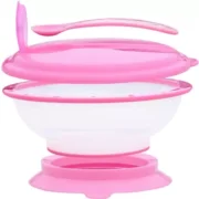1st Step BPA Free Polypropylene Microwave Friendly Feeding Bowl With Spoon - Food Grade Plastic - Image 3