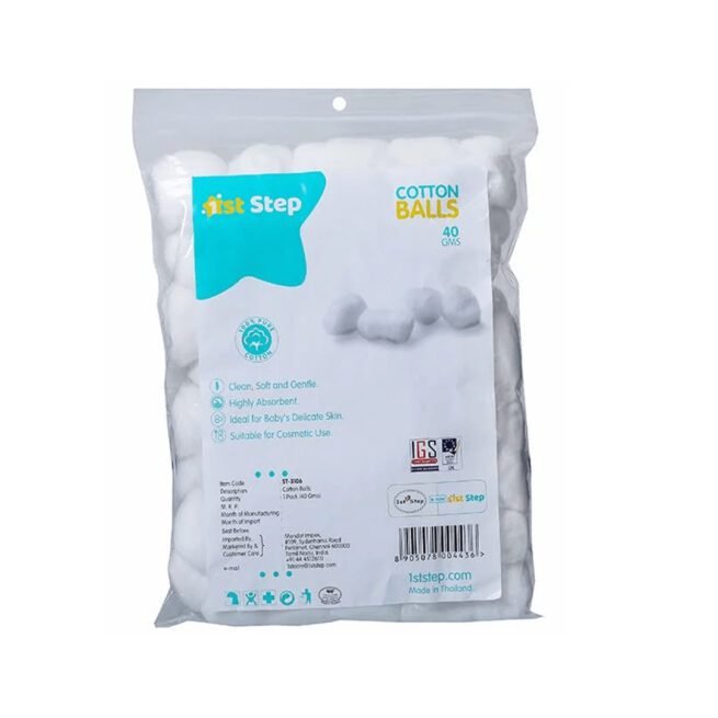 1st Step Cotton Pads ST-3109 White 50 g