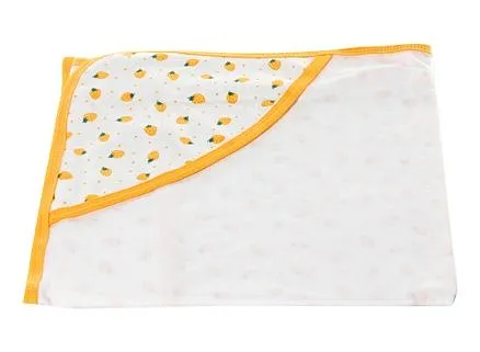 Tinycare Baby Hooded Towel Strawberry Print - Yellow