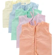 Tinycare Sleeveless Vests Set of 5 - Multicolour