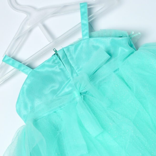 Jalaram Light Blue Party Frock for Girls - A Serene Affair of Style and Grace - Image 5