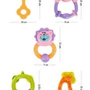 Ratnas Happy Baby Cute Animal Rattle 5Pcs For Babies - Image 2