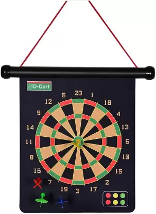 Olympia Games And Toys Magnetic Roll Dart 12 Inch Board Game for Childrens & Adults Dart Board Board Game
