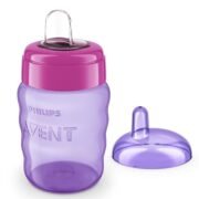Philips Avent Classic Plastic Spout Cup (Pink/Purple, 260ml) - Image 4