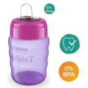 Philips Avent Classic Plastic Spout Cup (Pink/Purple, 260ml) - Image 3
