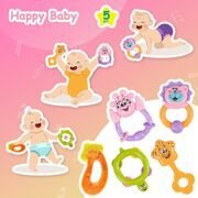 Ratnas Happy Baby Cute Animal Rattle 5Pcs For Babies - Image 3