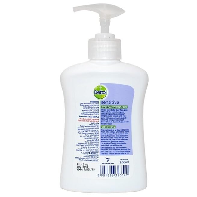 Dettol Sensitive Liquid Hand Wash - 200 ml - Image 3