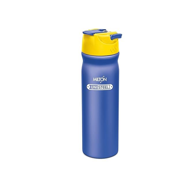 MILTON Max 600 Single Wall Steel Water Bottle, (530 ml, Blue)