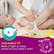 Pampers Active Baby Tape Style Diapers, Small (S) Size - Image 6