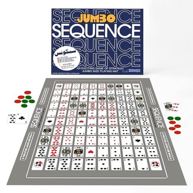 Make a Jumbo Sequence Game - Family and Adults Board Game