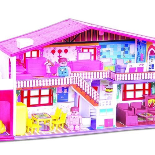 Toyzone Dollhouse (50 pcs) | Play Set for Girls| Role Play Set