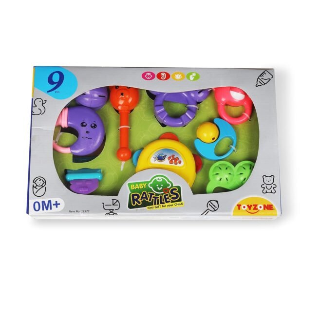 Toyzone Baby Rattles | Colorful Sound Toy | Attractive Rattle for New Born