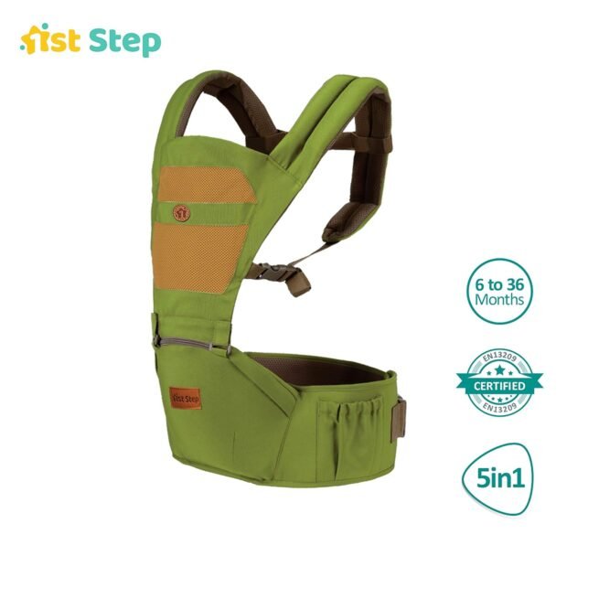 1st Step 5 in 1 Hip seat Baby Carrier (Green)