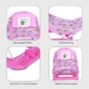 1st Step Baby Bather with 3 Level Recline and Anti-Skid Base (Pink) - Image 3
