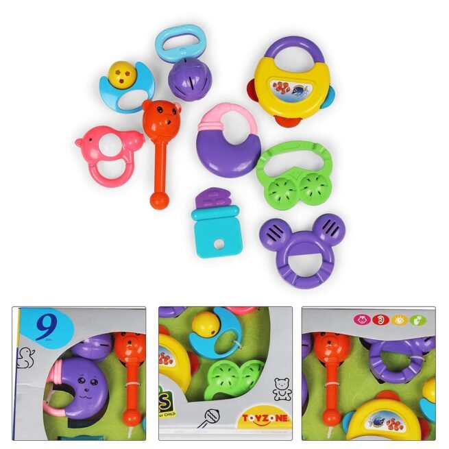 Toyzone Baby Rattles | Colorful Sound Toy | Attractive Rattle for New Born - Image 2
