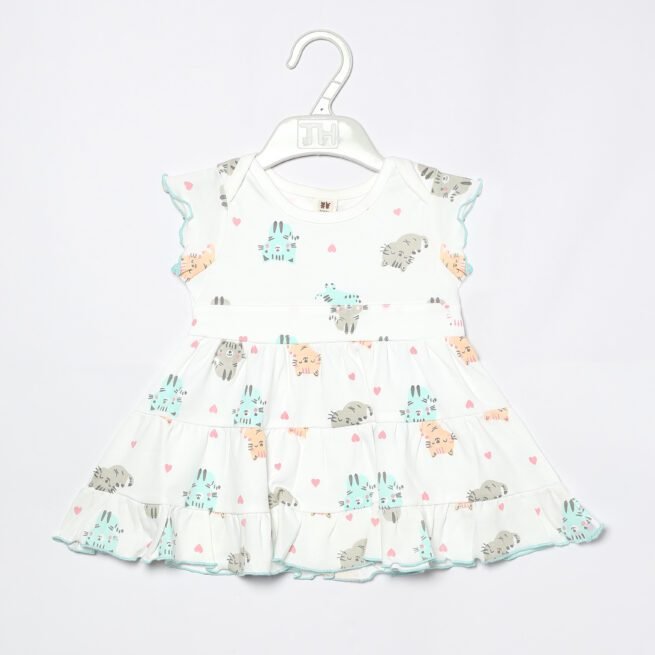 TOFFY HOUSE Cool Green Frock for Infants (0 - 9 Months) - A Breath of Fresh Style - Image 5