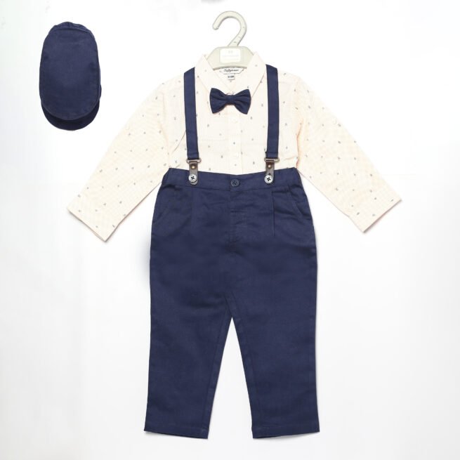 Classic Charm for Your Little Gentleman Blue and White Suit for Baby Boys (3M - 3Y)