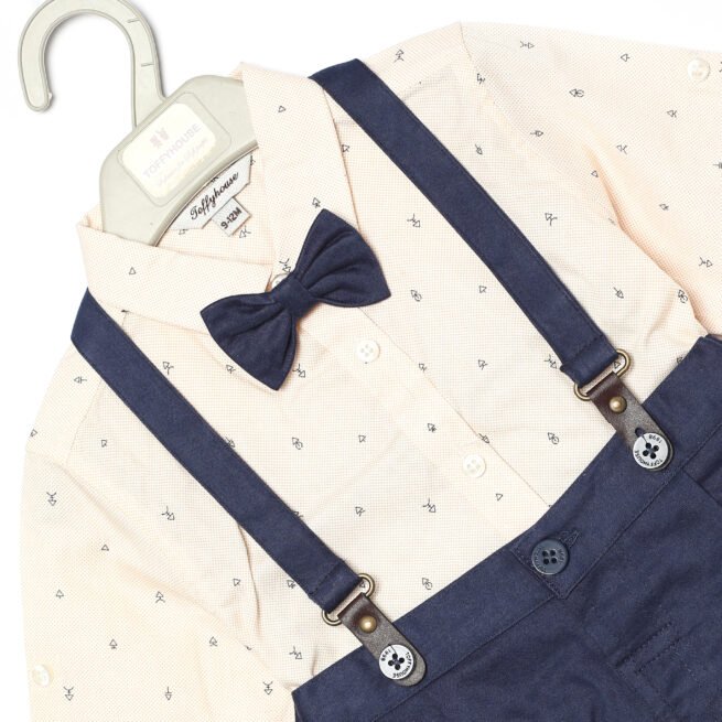 Classic Charm for Your Little Gentleman Blue and White Suit for Baby Boys (3M - 3Y) - Image 4