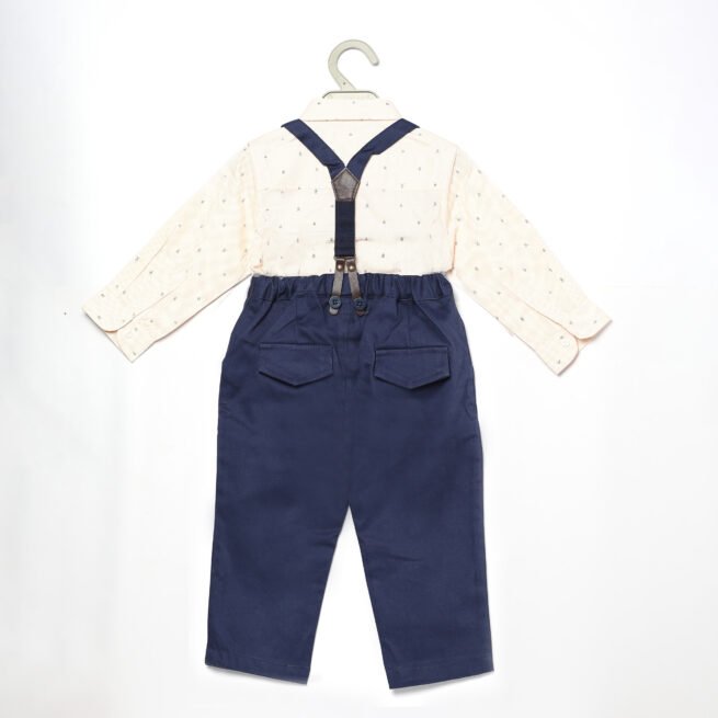 Classic Charm for Your Little Gentleman Blue and White Suit for Baby Boys (3M - 3Y) - Image 6