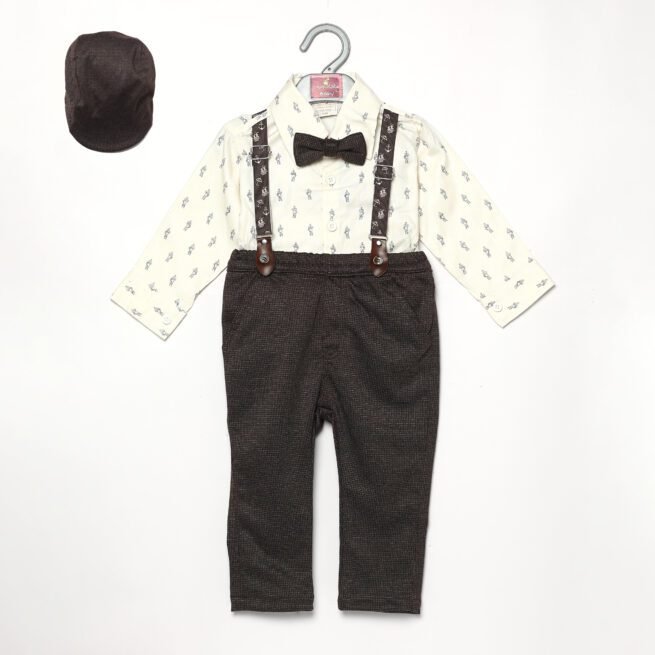 Charming Delight: Chocolate Baby Set and Suit for Boys