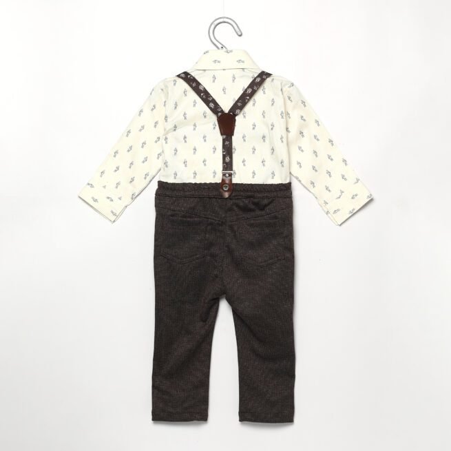 Charming Delight: Chocolate Baby Set and Suit for Boys - Image 2