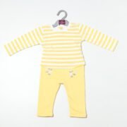 Sunny Splendor: Chocolate Baby Brand Yellow and White Dress Set for Girls - Image 3